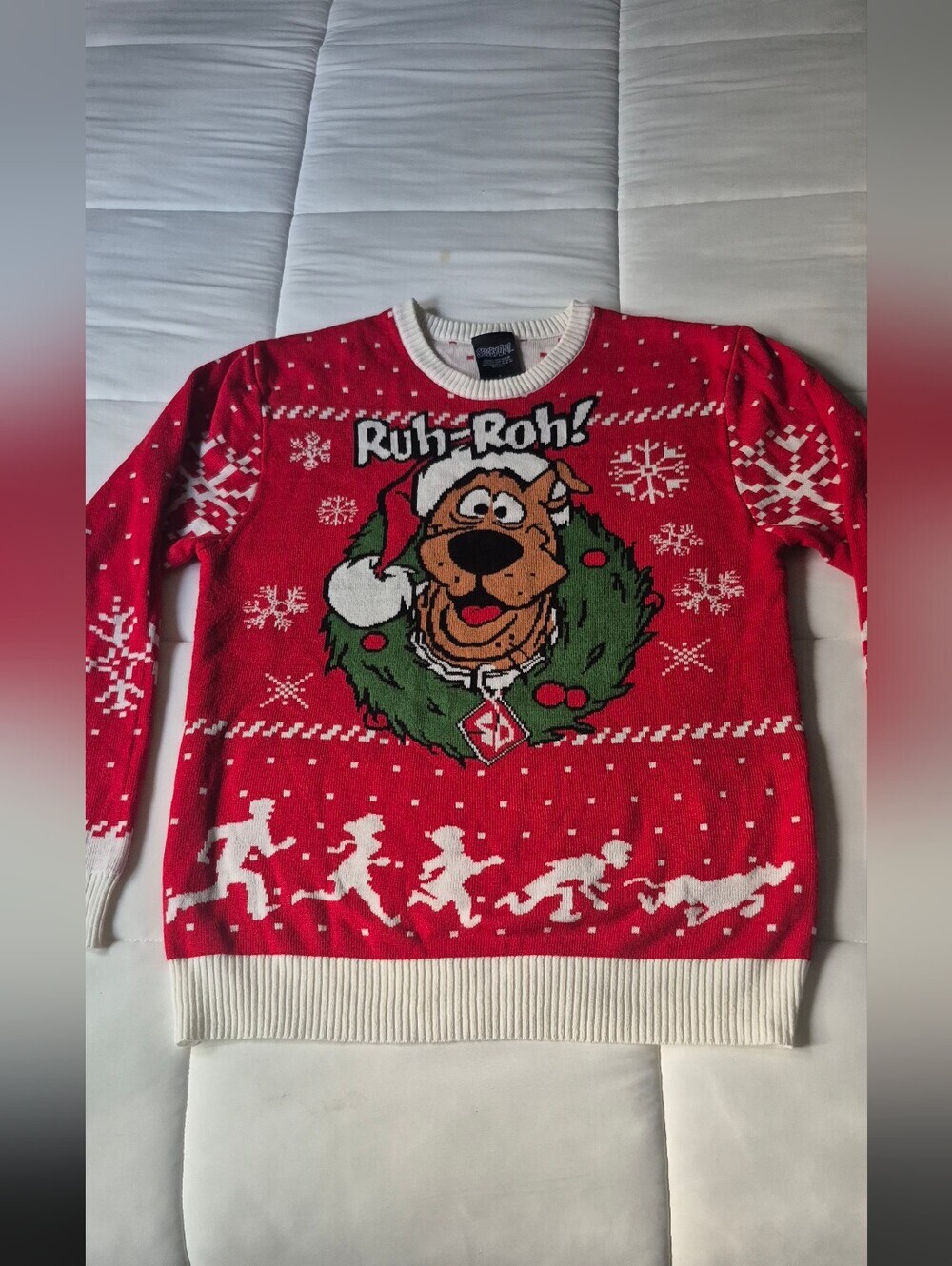 Scooby-Doo 'Ruh-Roh!' Red Crewneck Holiday Sweater